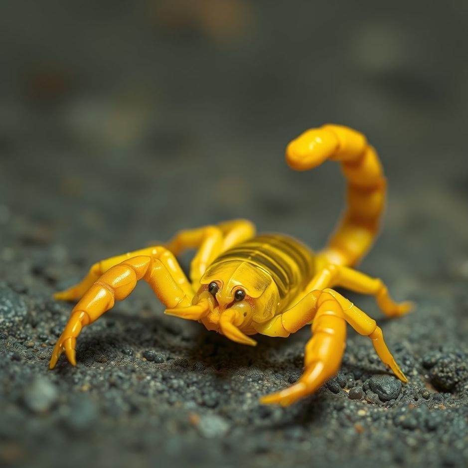 Dream : Small yellow scorpion in a dream