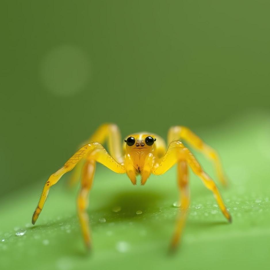 Dream : Small yellow spider in a dream