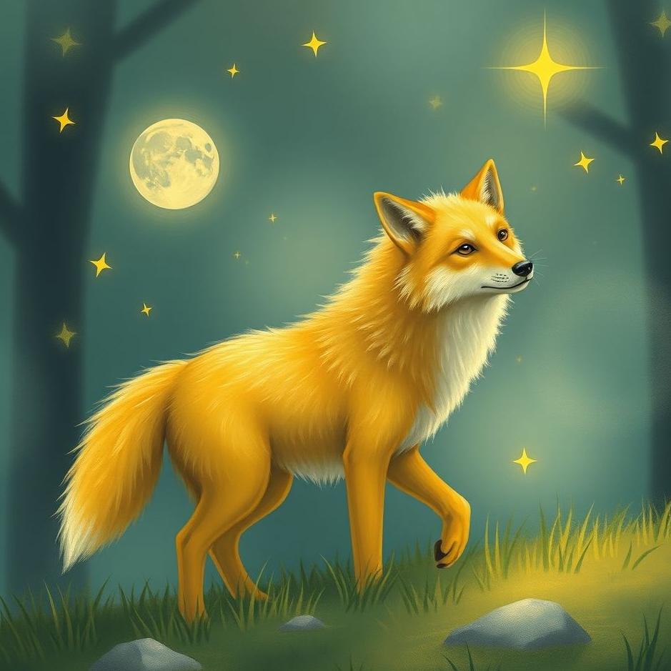 Dream : Small yellow wolf in a dream