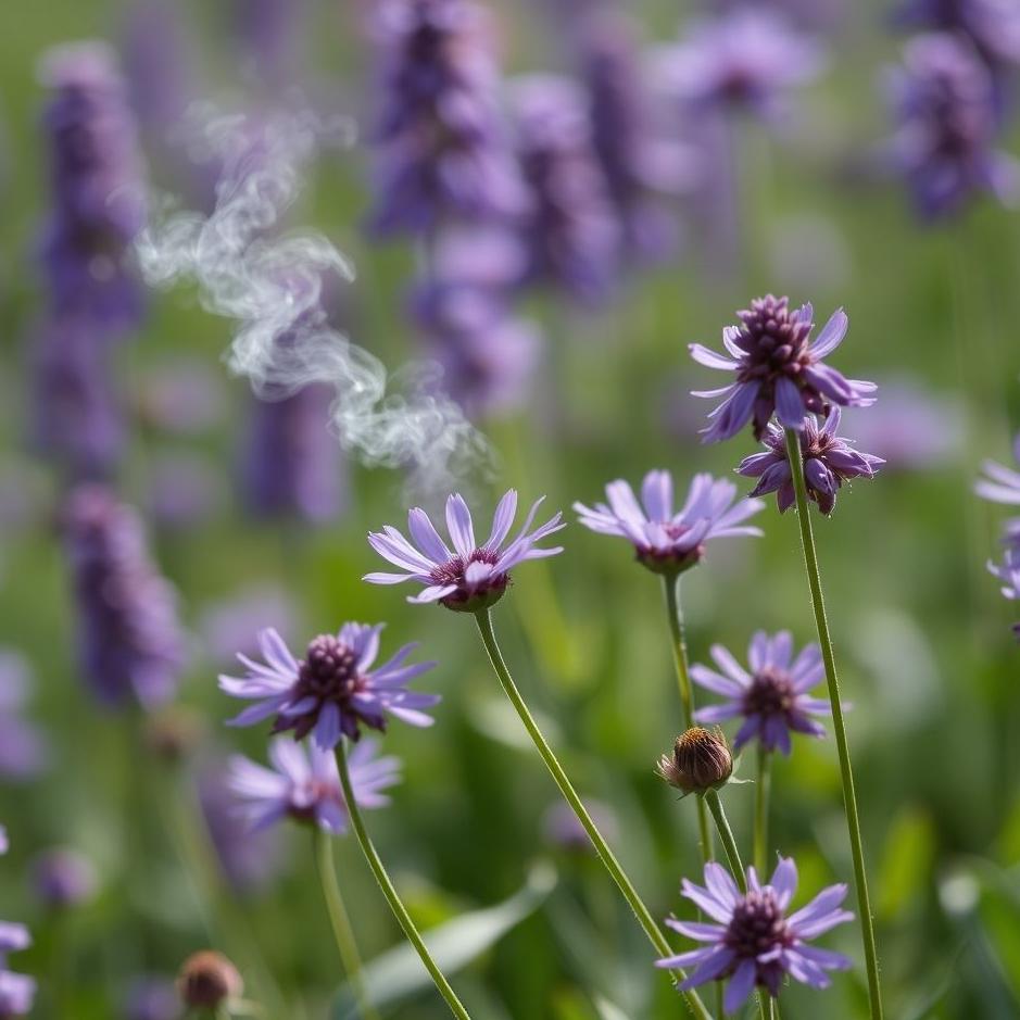 Dream : Smelling purple flowers in a dream