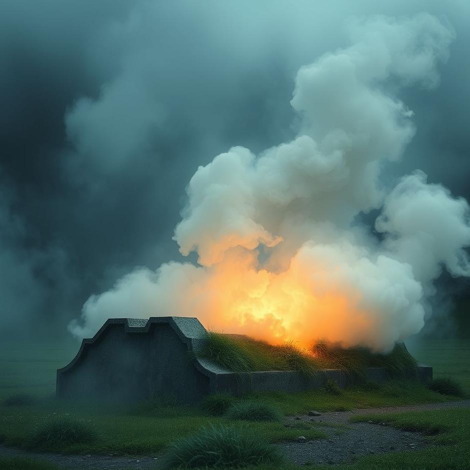Dream : Smoke coming out of a grave in a dream