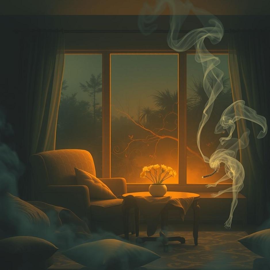 Dream : Smoking at home in a dream