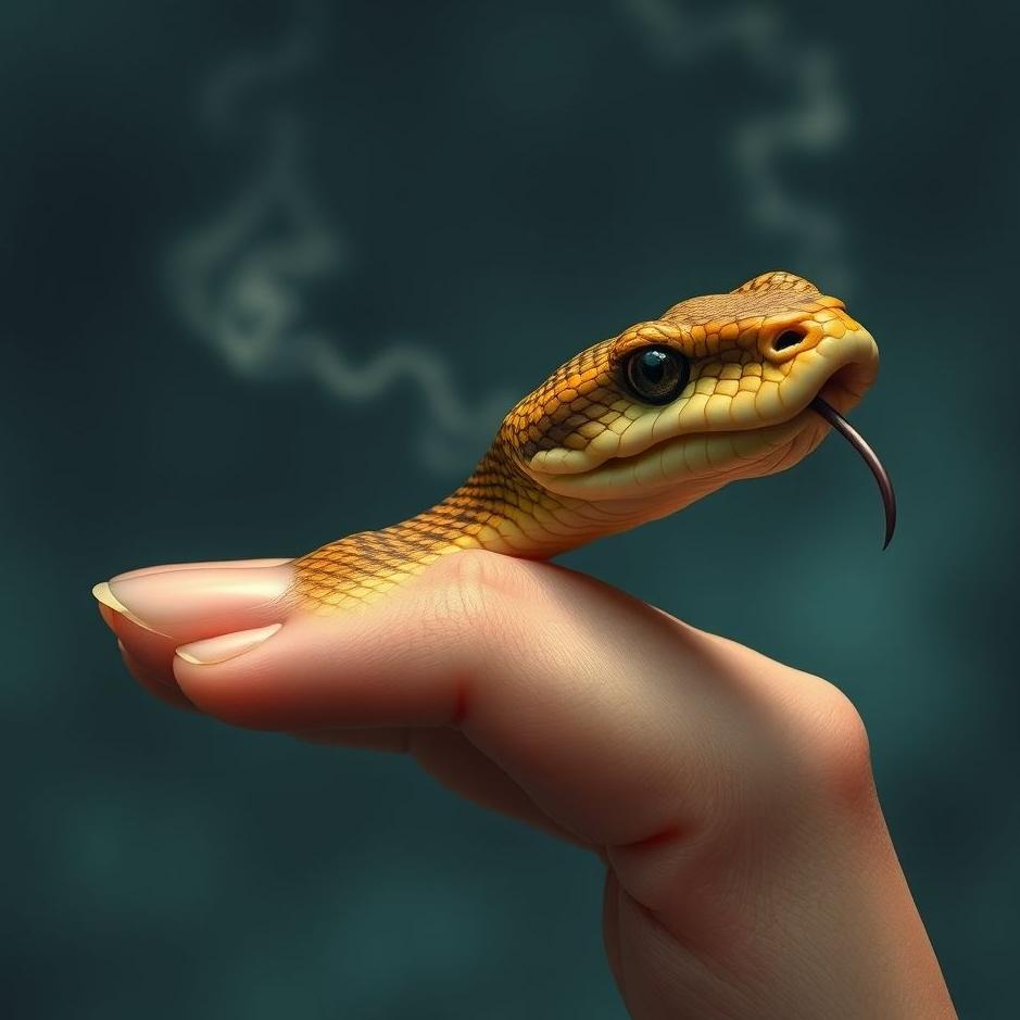 Dream : Snake bite on your little finger in a dream