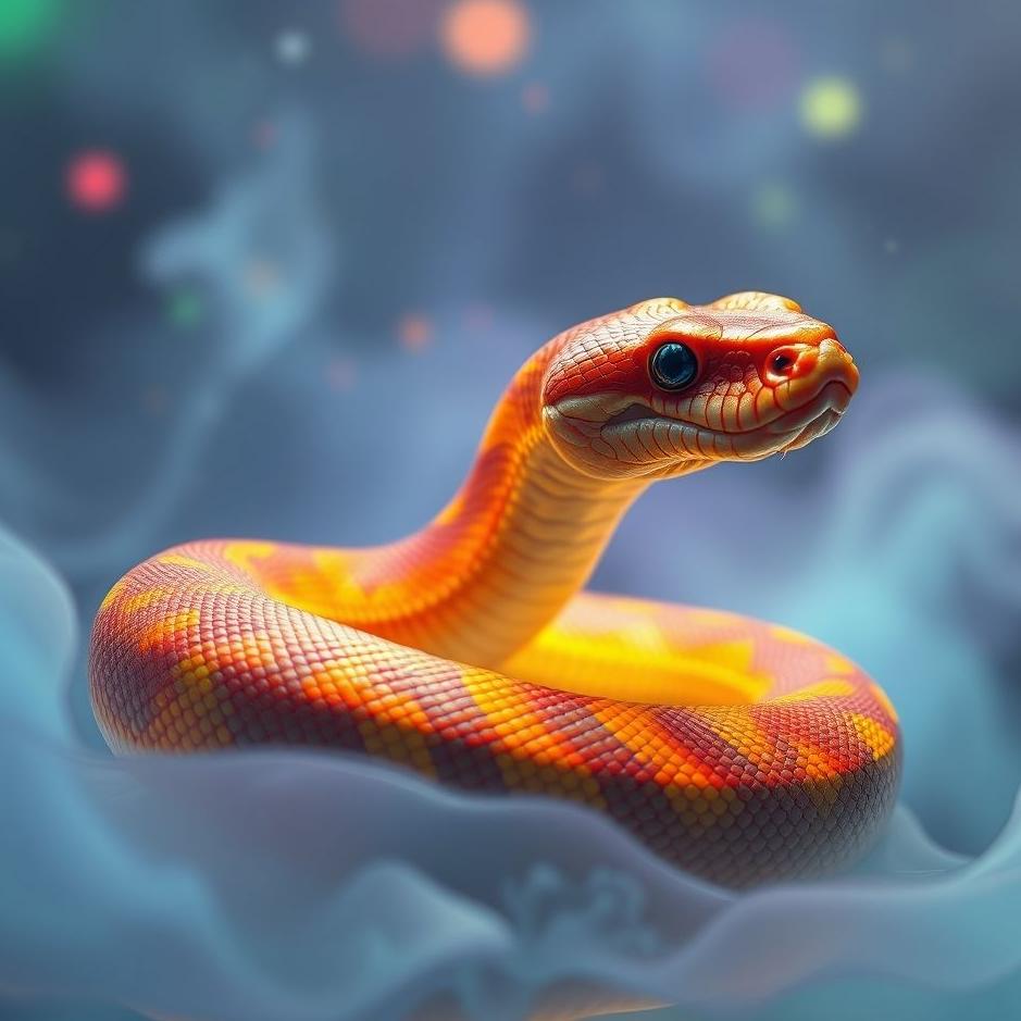 Dream : Snake changing color in a dream