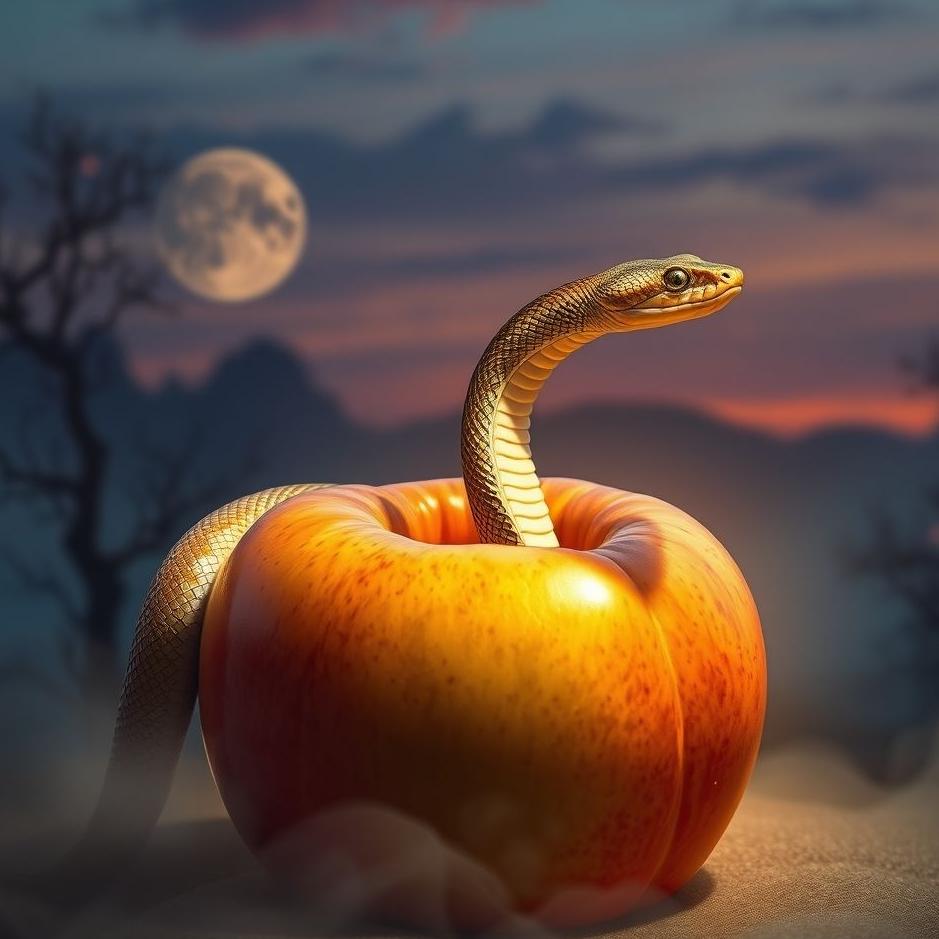 Dream : Snake coming out of a fruit in a dream