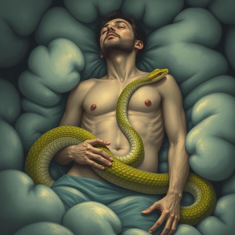 Dream : Snake coming out of his stomach in a dream