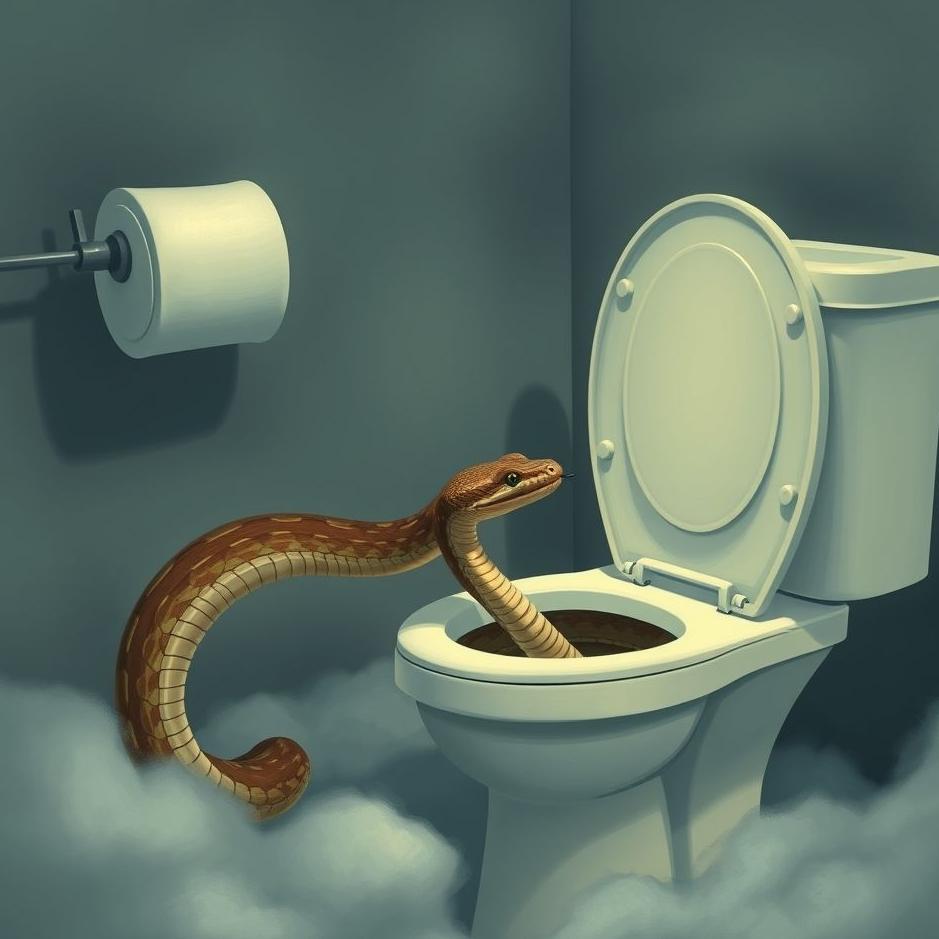 Dream : Snake coming out of the toilet in a dream