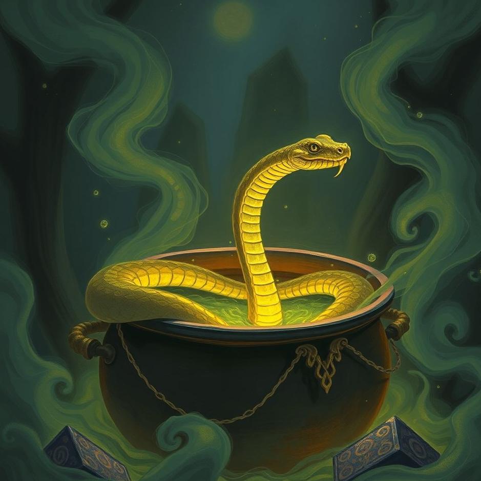 Dream : Snake in a cauldron in a dream