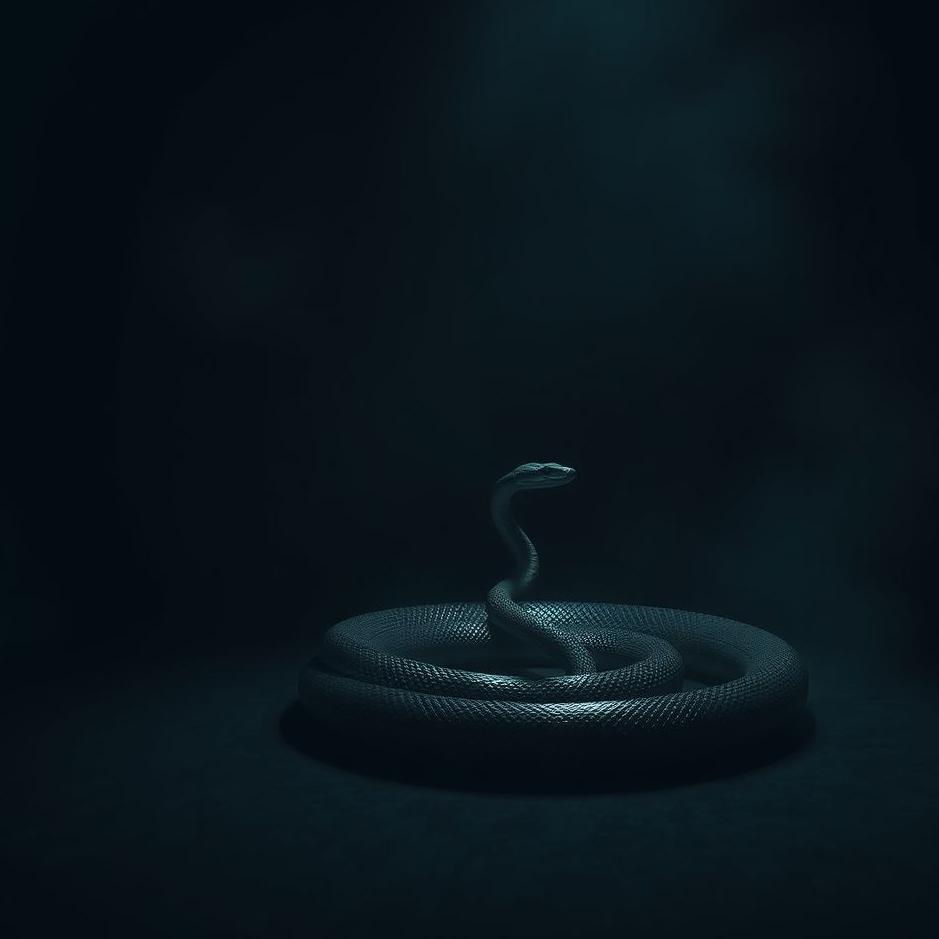Dream : Snake in a dark room in a dream