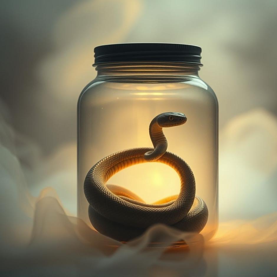Dream : Snake in a jar in a dream