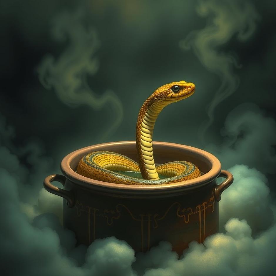 Dream : Snake in a pot in a dream