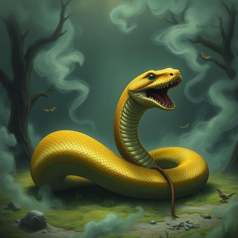 Dream : Snake in a school in a dream