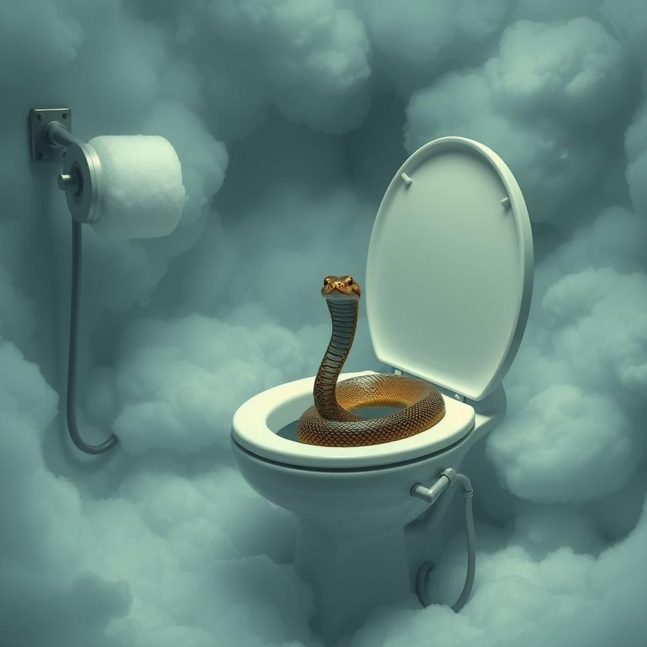Dream : Snake in a toilet in a dream