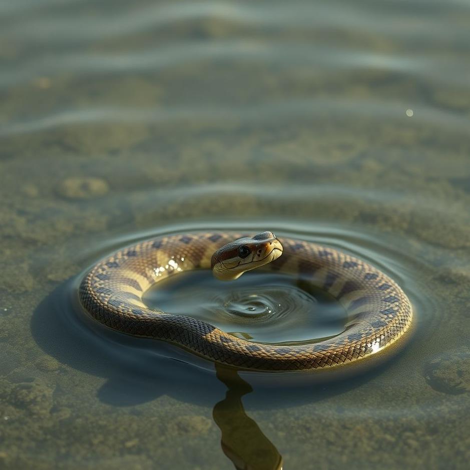 Dream : Snake in dirty water in a dream
