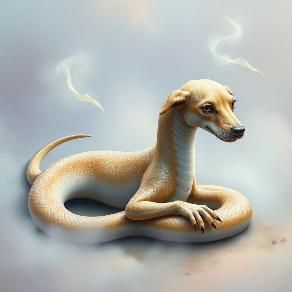 Dream : Snake in the form of a dog in a dream