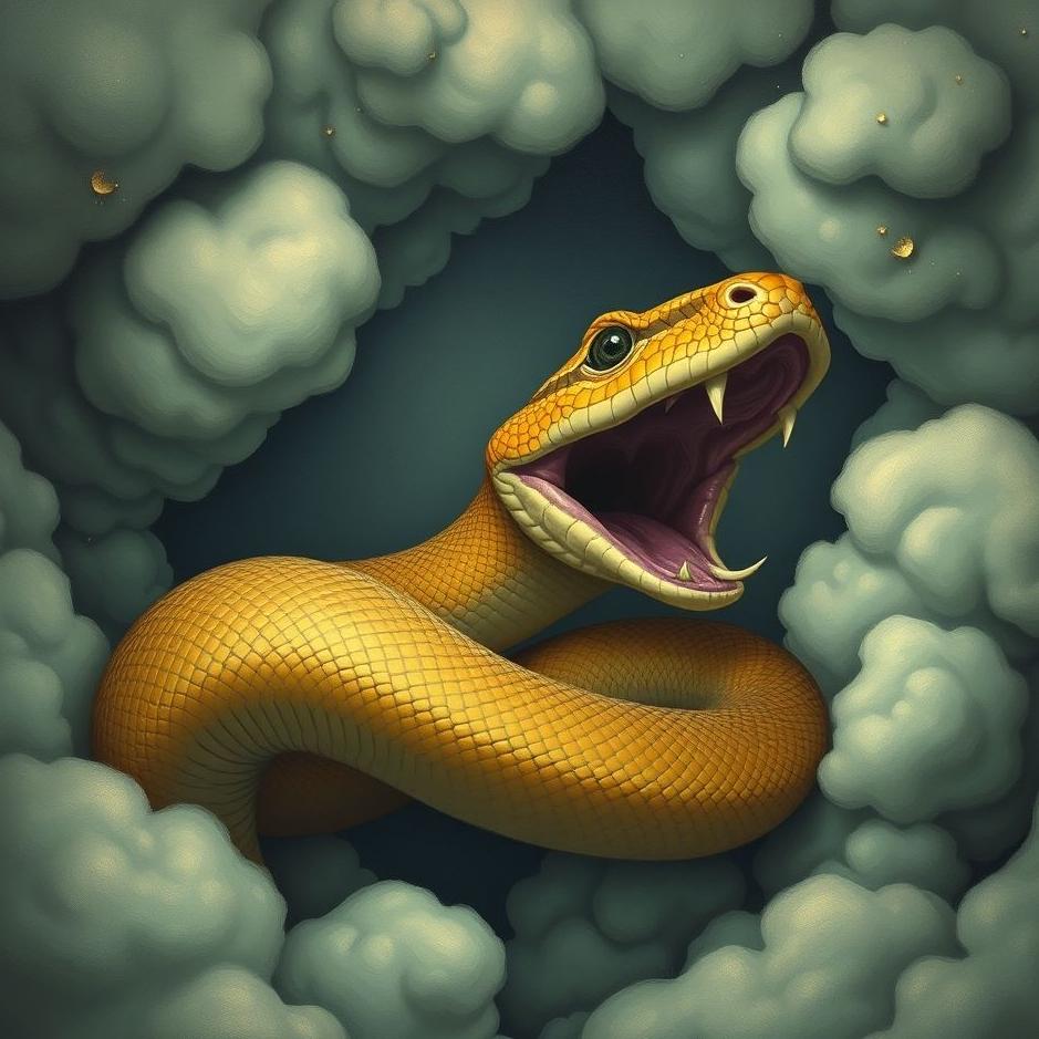 Dream : Snake in the mouth of the dream