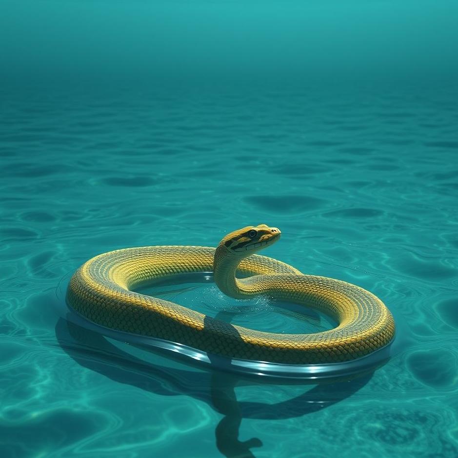 Dream : Snake in the ocean in a dream