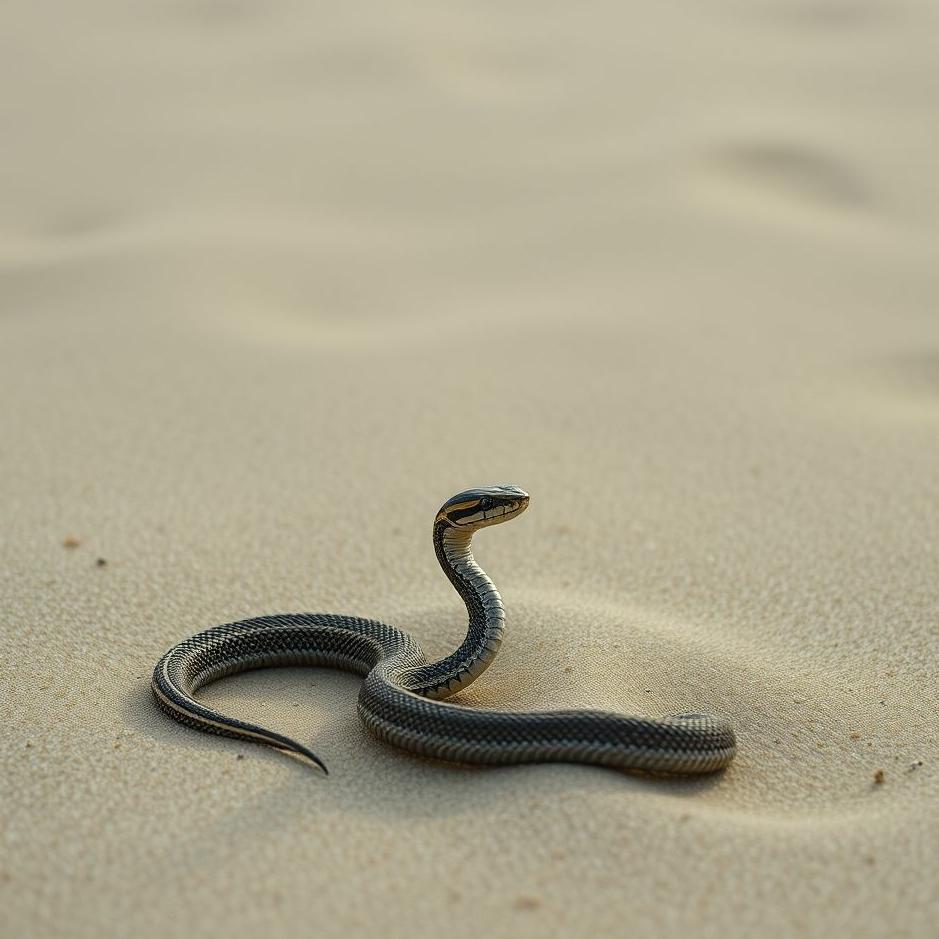 Dream : Snake in the sand in a dream