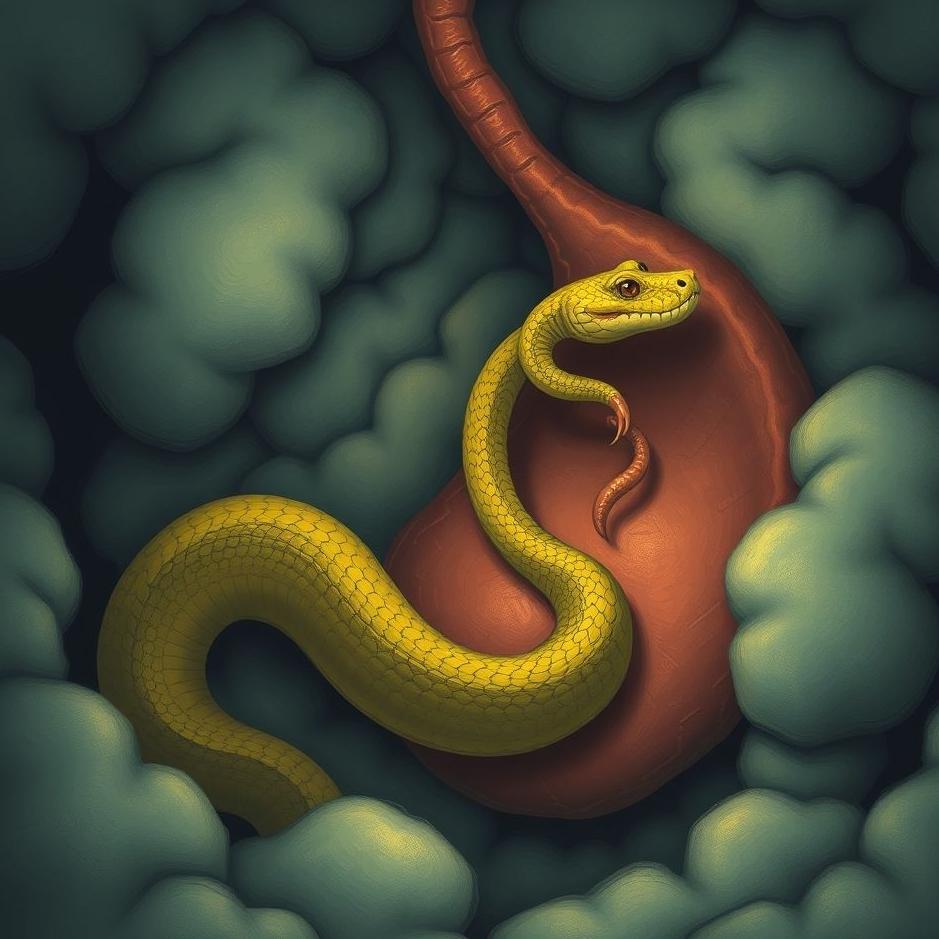 Dream : Snake in the stomach in a dream