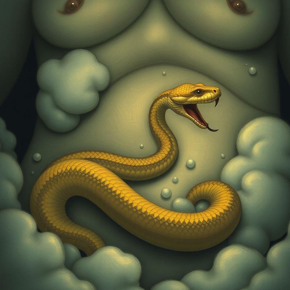 Dream : Snake in your belly in a dream