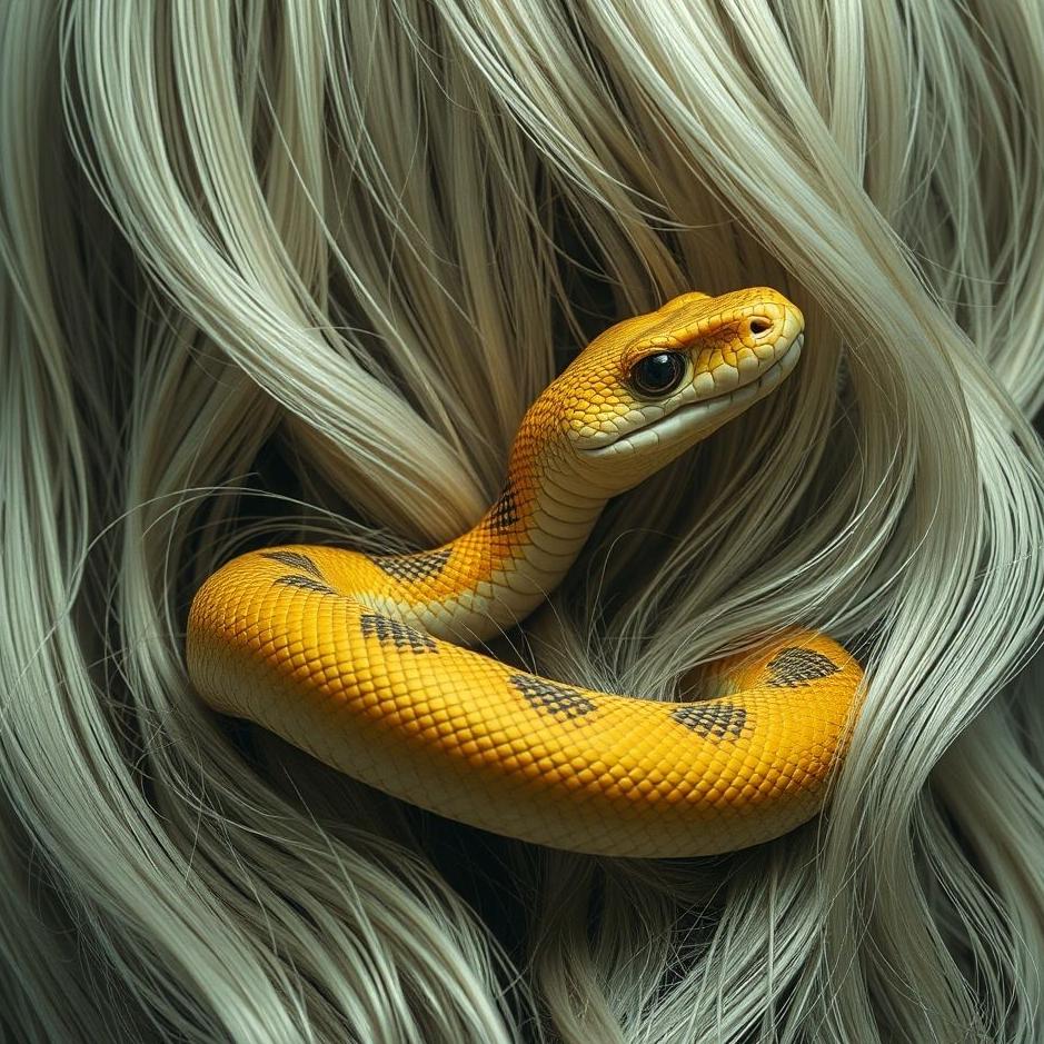 Dream : Snake in your hair in a dream