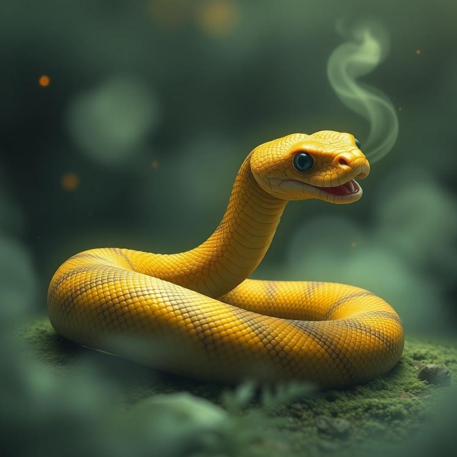Dream : Snake like a worm in a dream