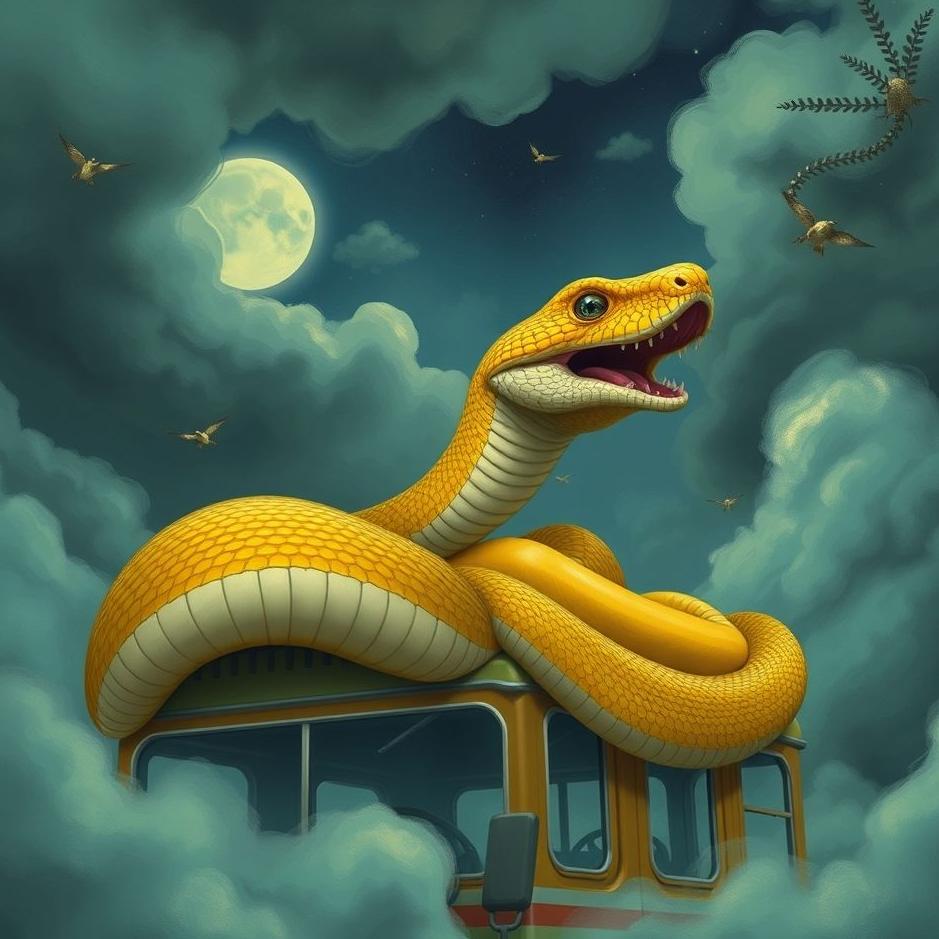 Dream : Snake on a bus in a dream
