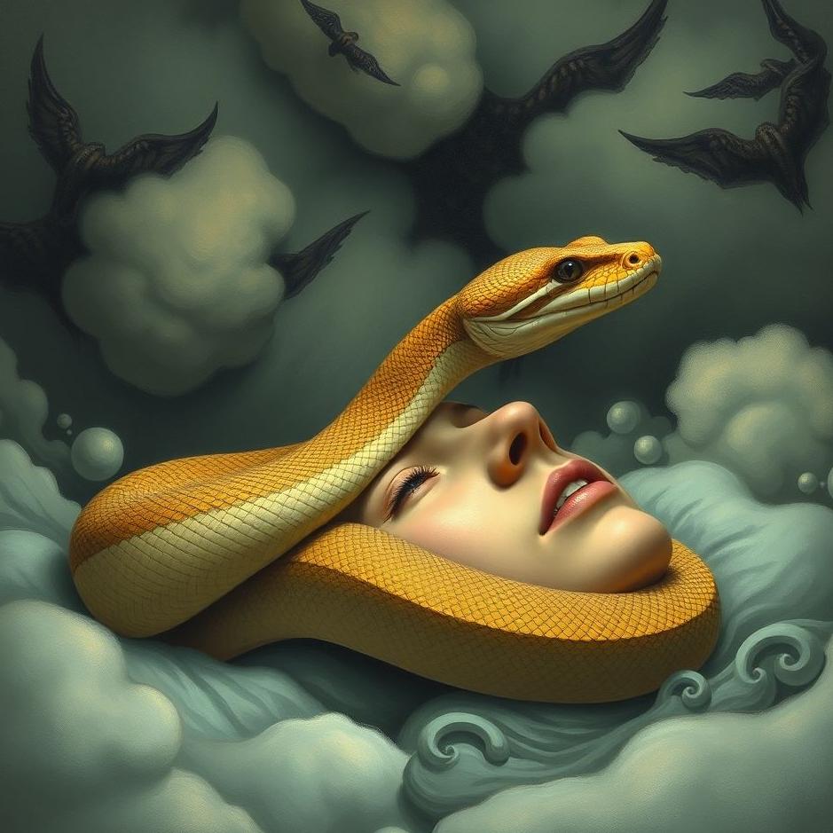Dream : Snake on one's head in a dream