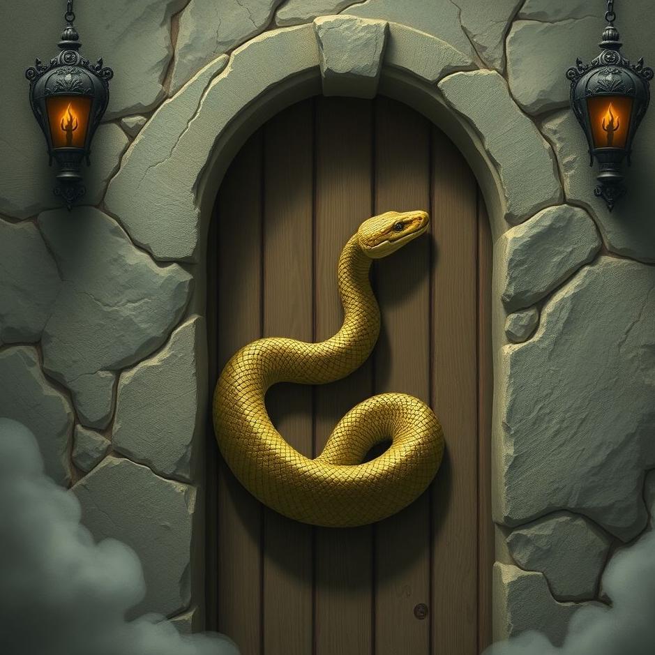 Dream : Snake on the door in a dream