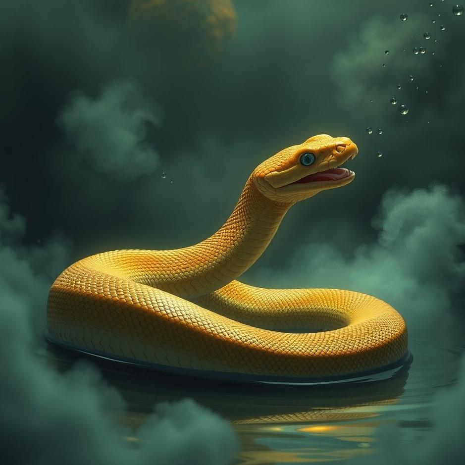 Dream : Snake on your own back in a dream