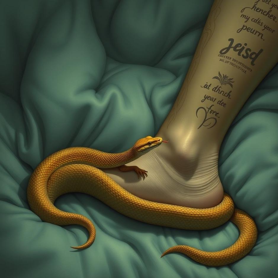 Dream : Snake on your right leg in a dream