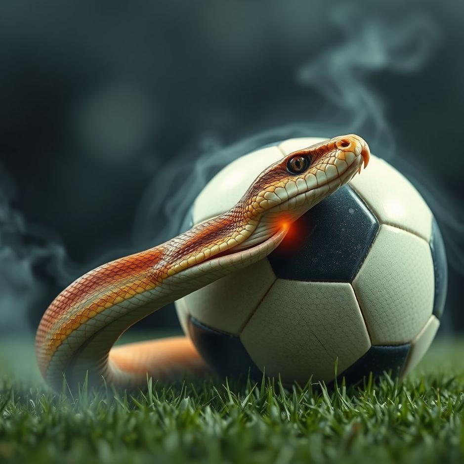 Dream : Snake sting from the foot ball in the dream
