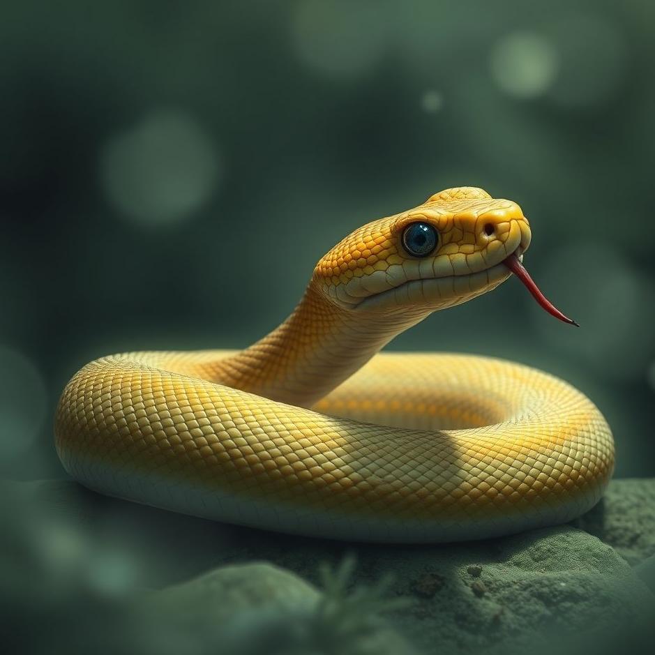 Dream : Snake that does not bite in a dream