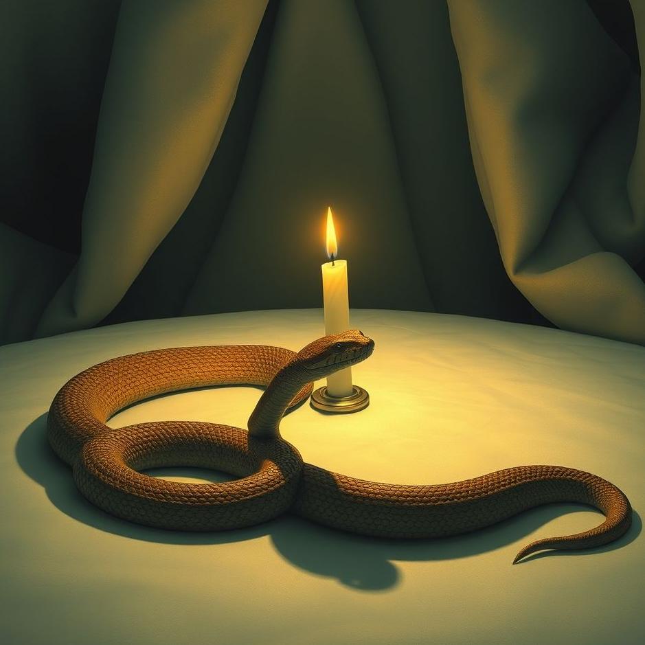 Dream : Snake under the table in a dream