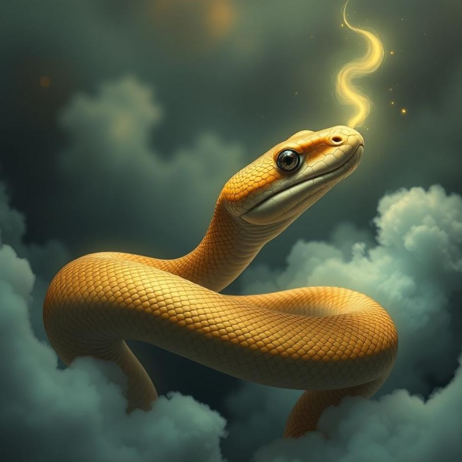 Dream : Snake with its head up in a dream