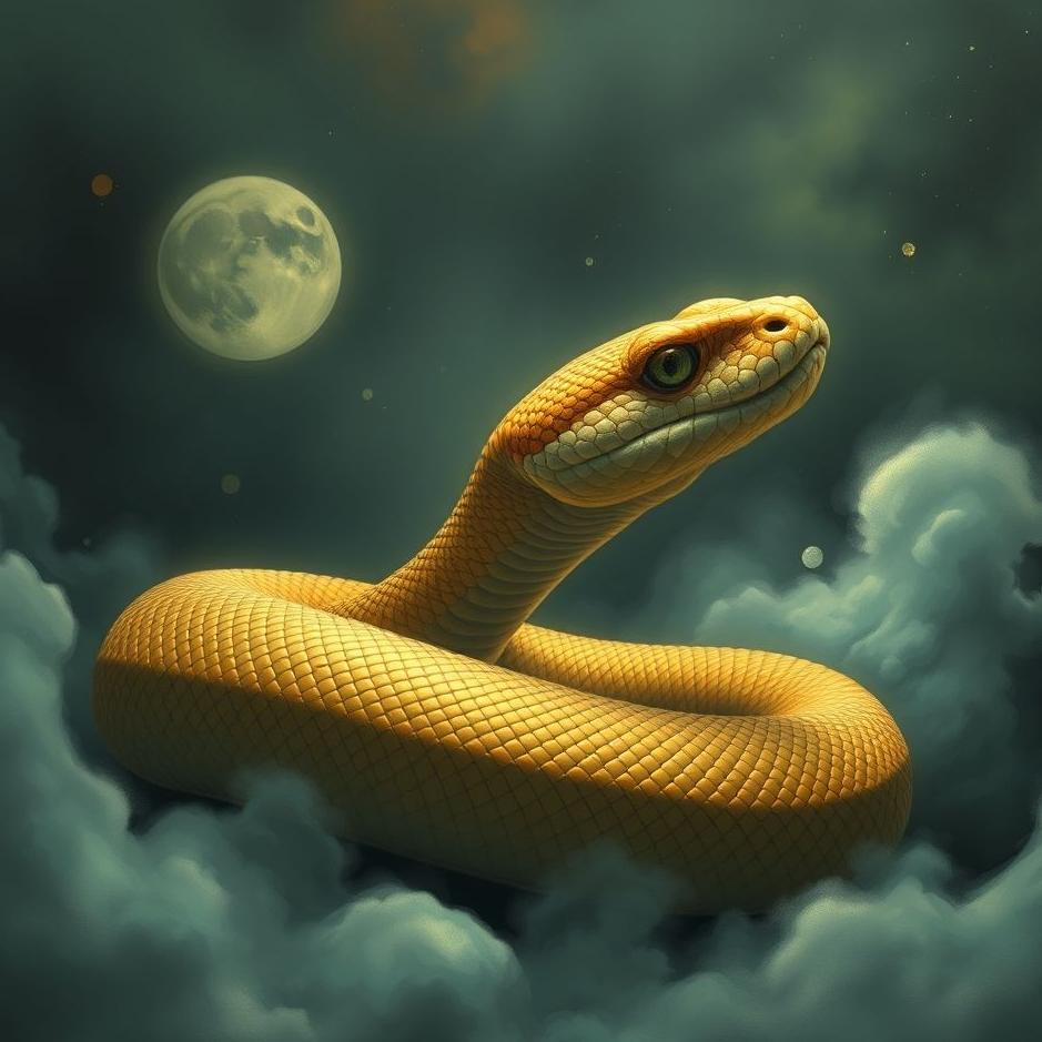 Dream : Snake with only its head in a dream