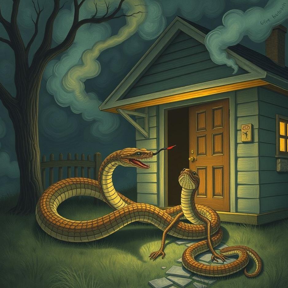 Dream : Snakes entering the house in a dream