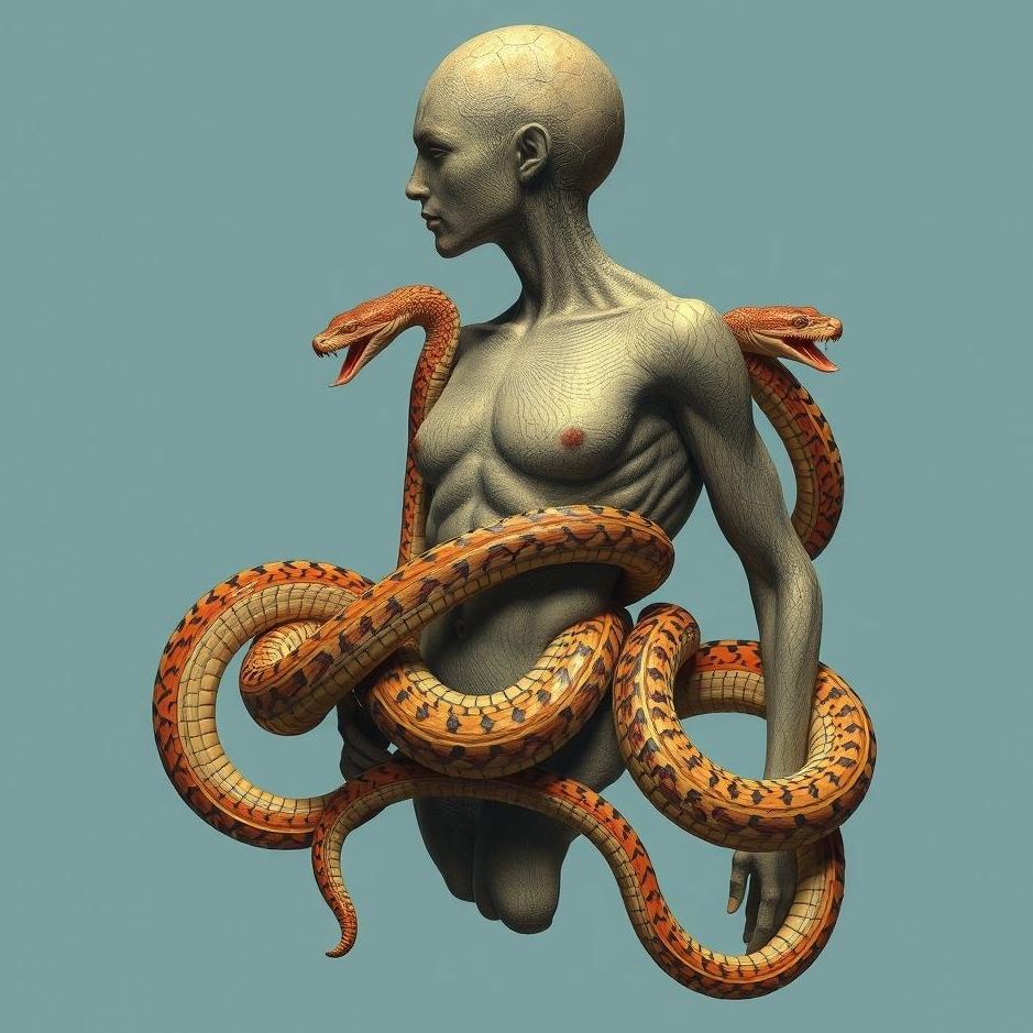 Dream : Snakes entwined in your body 