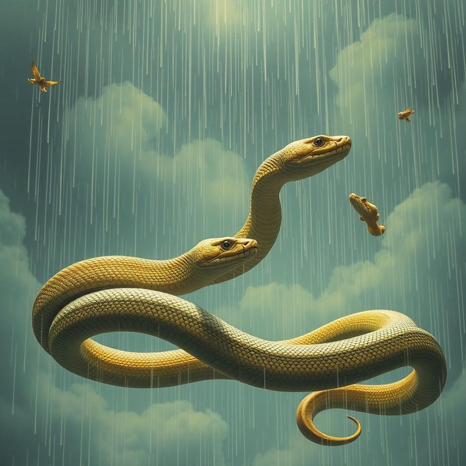 Dream : Snakes raining from the sky in a dream