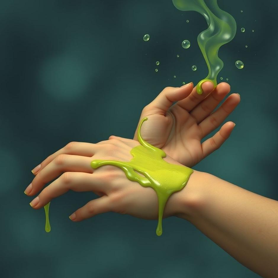 Dream : Snot on your arm in a dream