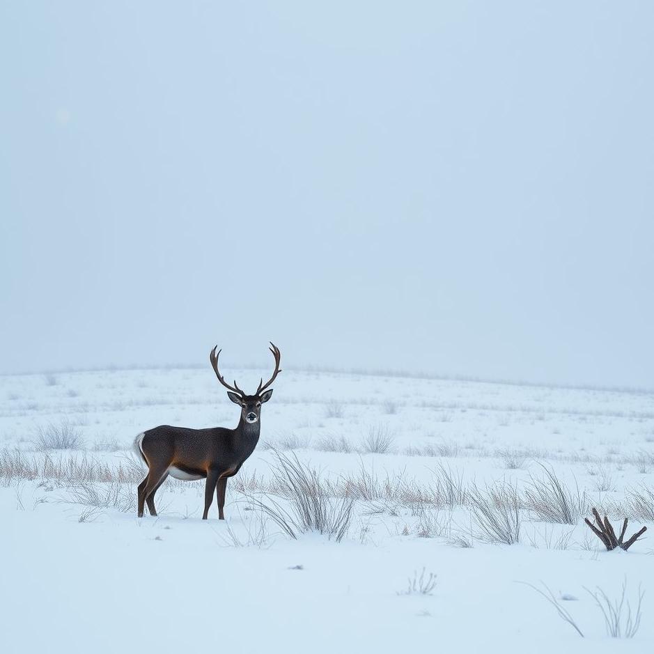 Dream : Snow and deer in a dream