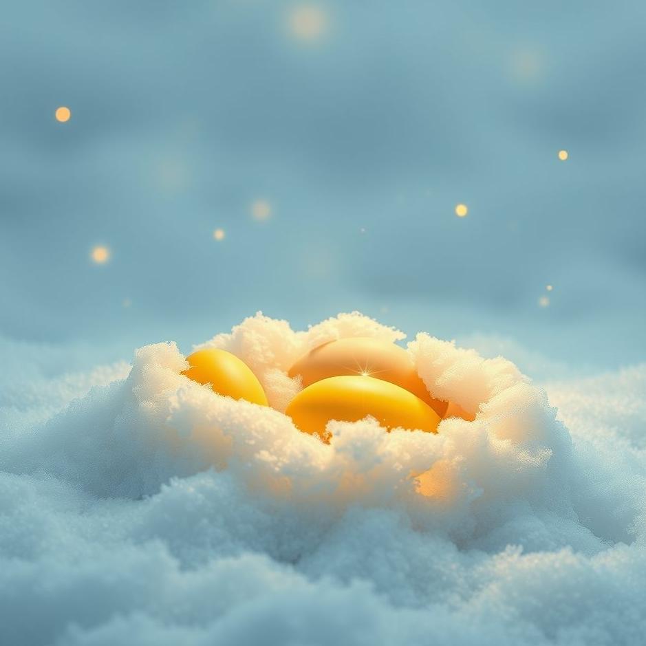 Dream : Snow and eggs in a dream