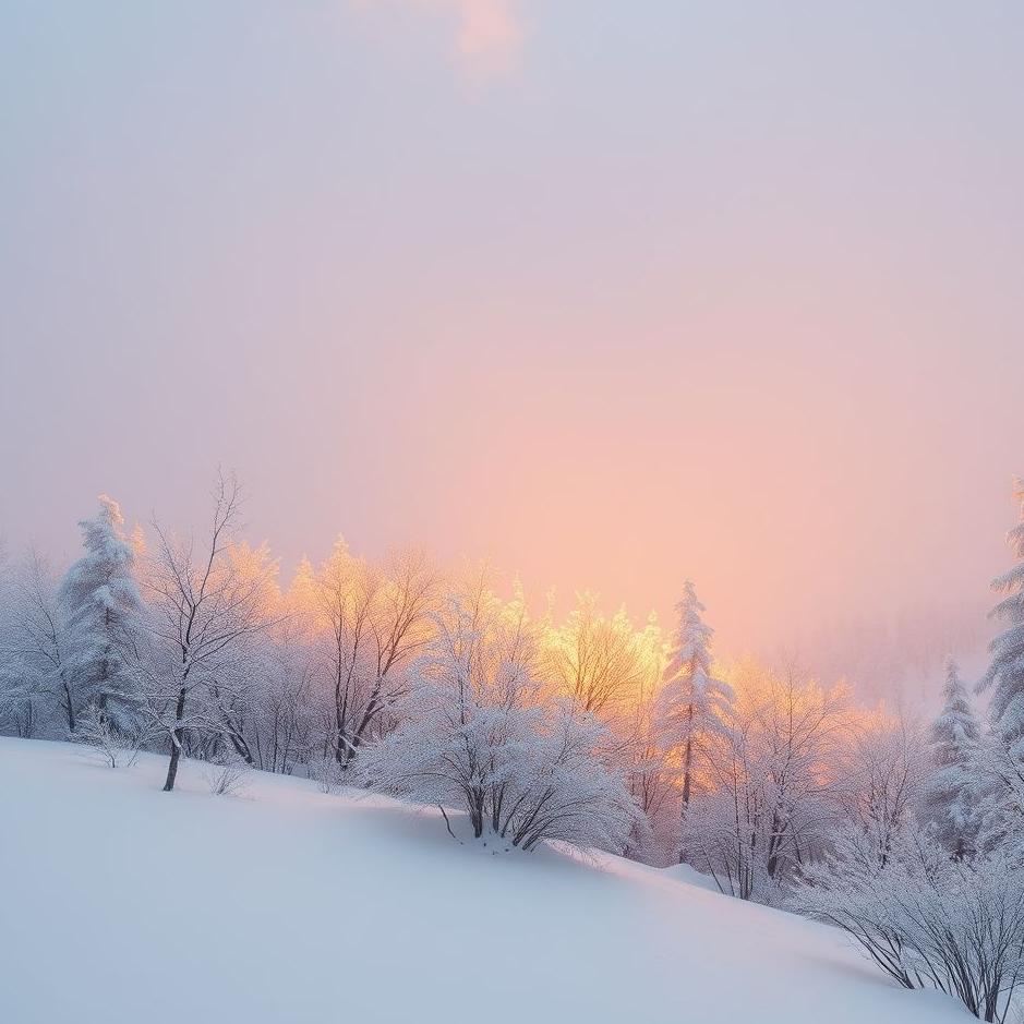 Dream : Snow and gold in a dream