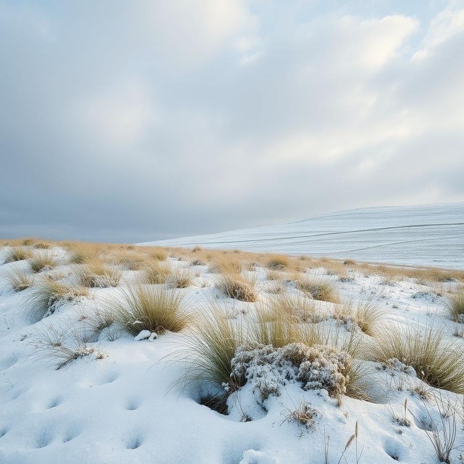 Dream : Snow and grass in a dream
