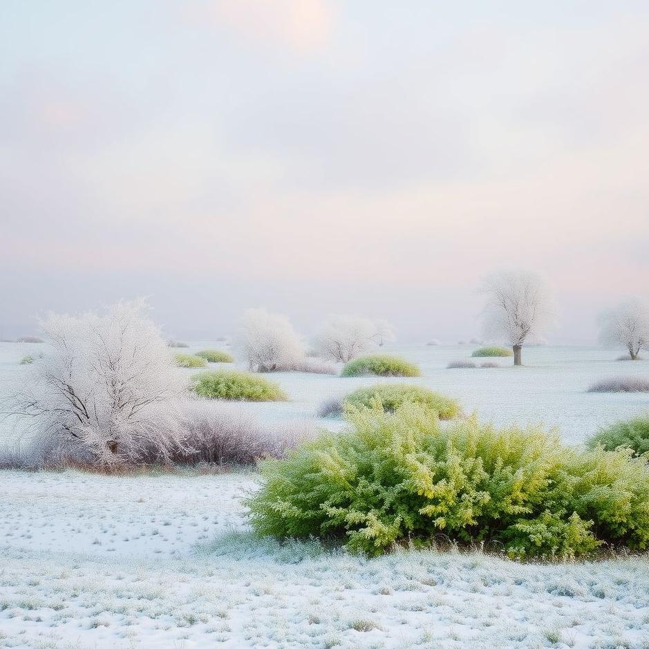 Dream : Snow and greenery in a dream