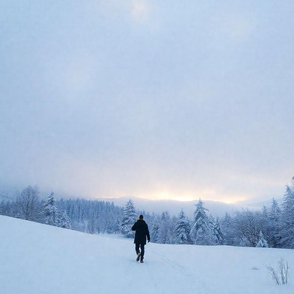 Dream : Snow and walking on it in a dream