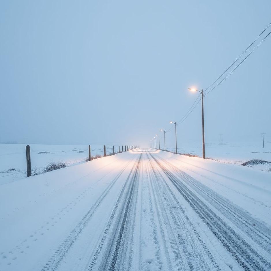 Dream : Snow blocking the road in a dream