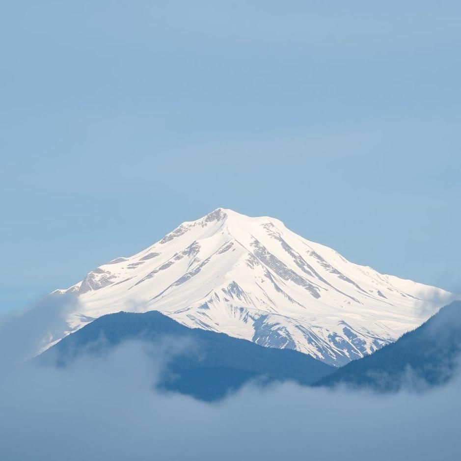 Dream : Snow-capped mountain in a dream