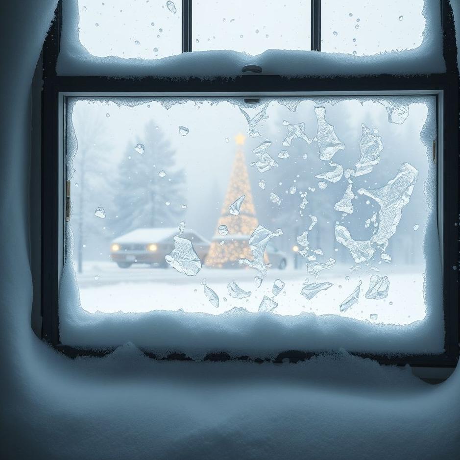 Dream : Snow cleaning from the window in a dream