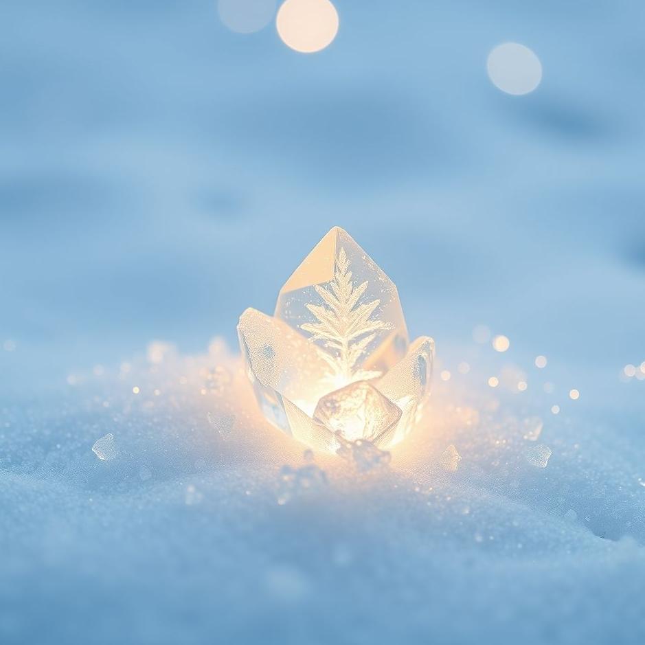 Dream : Snow crystal in a dream